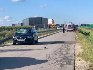 Śmiertelny wypadek na jezdni serwisowej trasy S8