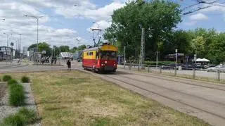 Parada tramwajowa na ulicach Warszawy