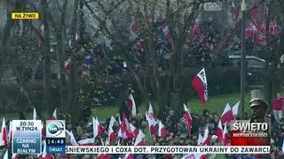 Przed startem Marszu Niepodległości