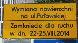 Remontują Puławską