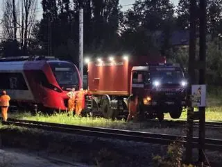 Wykoleił się pociąg SKM