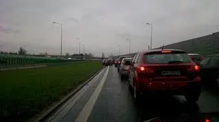 Korki na autostradzie