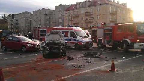 Wypadek na Ochocie utrudniał ruch w stronę lotniska