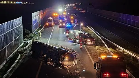 Wypadek na A2 na wysokości Żyrardowa