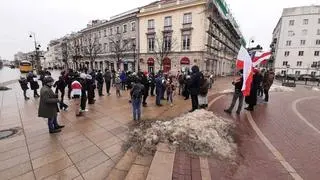 Protest w obronie Nawalnego w Warszawie