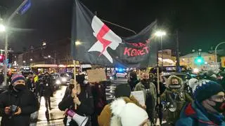 Protest w Śródmieściu