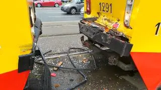 Zderzenie dwóch tramwajów w Śródmieściu