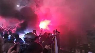 Protestujący dotarli na Mickiewicza