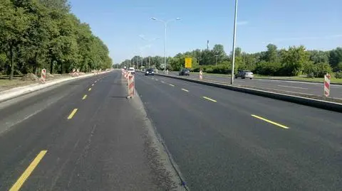 Wisłostrada z nową nawierzchnią, ale wciąż zwężona