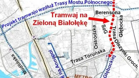 Dzielnice kłócą się o tramwaj na Zieloną Białołękę