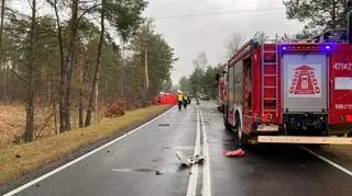 Wypadek w miejscowości Dębe