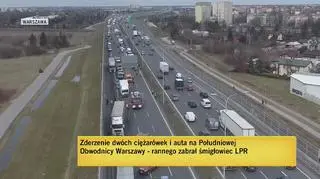 "Śmigłowiec lądował na środku trasy S2"