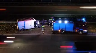 Wypadek na autostradzie A2