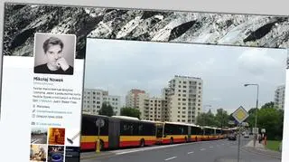 Korek autobusowy na ulicy Nowoursynowskiej