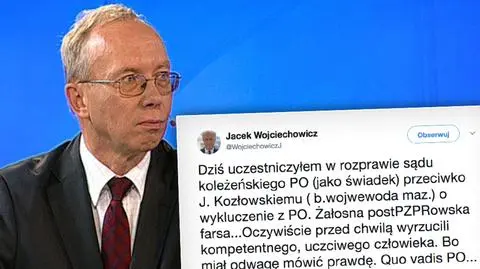 Kozłowski wyrzucony z partii. Nerwowo w warszawskiej PO