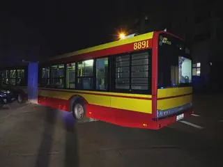 Kolizja z udziałem autobusu miejskiego