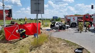 Zderzenie motocyklisty i samochodu osobowego