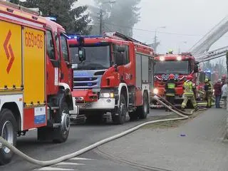 Pożar domu w Łomiankach 