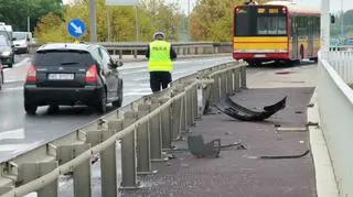 Wypadek na moście Gdańskim