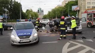 Wypadek na rogu Stawki i Jana Pawła II