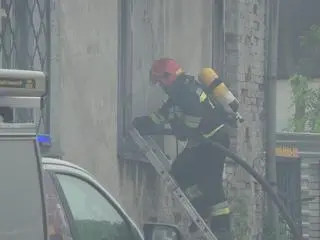 Pożar przy ulicy świętej Cecylii