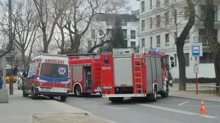 Potrącenie na Bartyckiej 