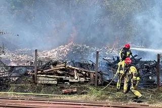 Pożar pustostanu na Kijowskiej 