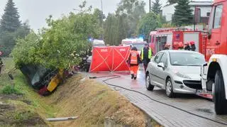 Wypadek pod Warszawą