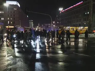 Protest w Śródmieściu