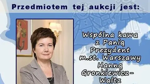 Nie będzie kawy z prezydent. Ratusz odwołuje aukcję
