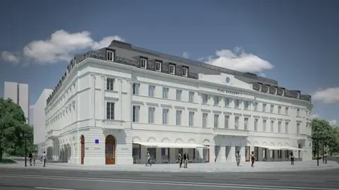 Saski zmienia się w biurowiec Allan Starski projektuje patio