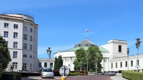 Akcja pirotechników przed Sejmem. Tajemniczy pakunek 