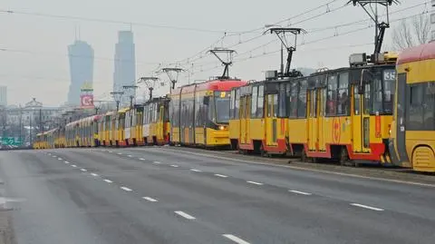 Tramwaje "utknęły" przed placem Grunwaldzkim