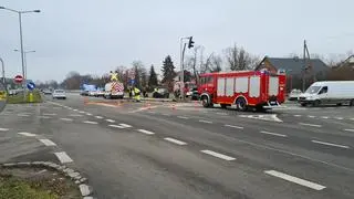 Zderzenie dwóch aut w Wilanowie