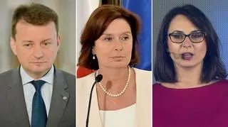 Mariusz Błaszczak, Małgorzata Kidawa-Błońska i Kamila Gasiuk-Pihowicz