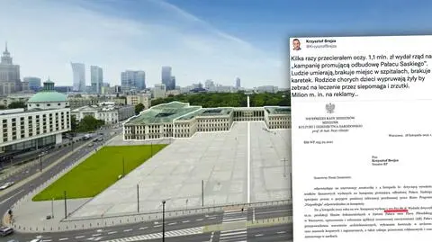 Krzysztof Brejza: rząd wydał ponad milion złotych na kampanię promującą odbudowę Pałacu Saskiego