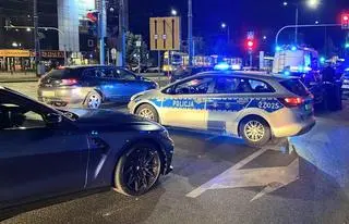 Potrącenie policjanta na Targowej 