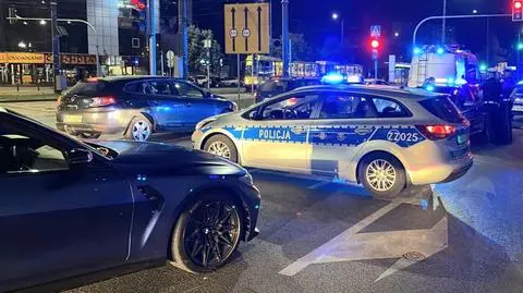 Policjant kierował ruchem, został potrącony