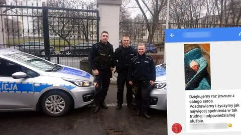 Eskorta na dwa radiowozy w walentynki. Pomogli przyszłej mamie dotrzeć do szpitala