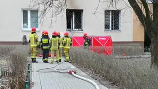 Pożar mieszkania w alei Stanów Zjednoczonych