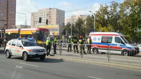 Piesza potrącona przez tramwaj na Bemowie. Utrudnienia