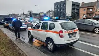 Kolizja czterech pojazdów na Radzymińskiej