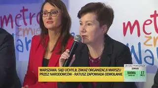 Prezydent zapowiedziała apelację w sprawie marszu