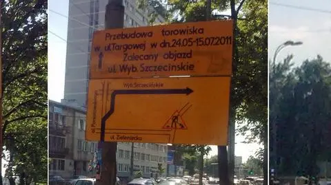 Objazd zamkniętą drogą