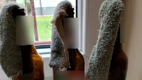 Ciężarówki ostrzelane z wiatrówki i obrzucone kamieniami. Na posesję spadł też koktajl Mołotowa