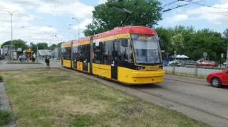 Parada tramwajowa na ulicach Warszawy