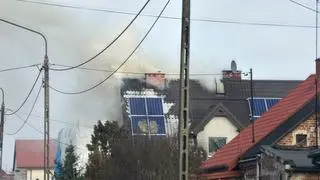 Pożar budynku mieszkalnego w Rembertowie