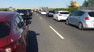 Wypadek na autostradzie A2