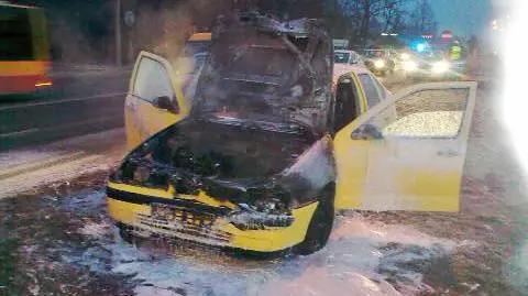 Seat zapalił się po zderzeniu