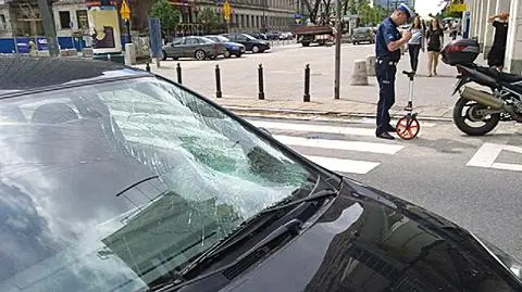 Potrącenie na pasach w centrum